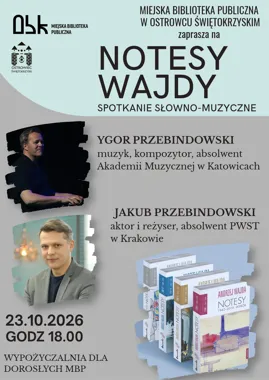 Notesy Wajdy – spotkanie słowno-muzyczne